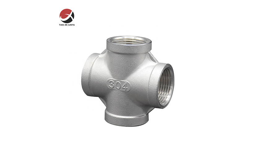 不(bu)鏽鋼等徑(jìng)四通管件(jian)