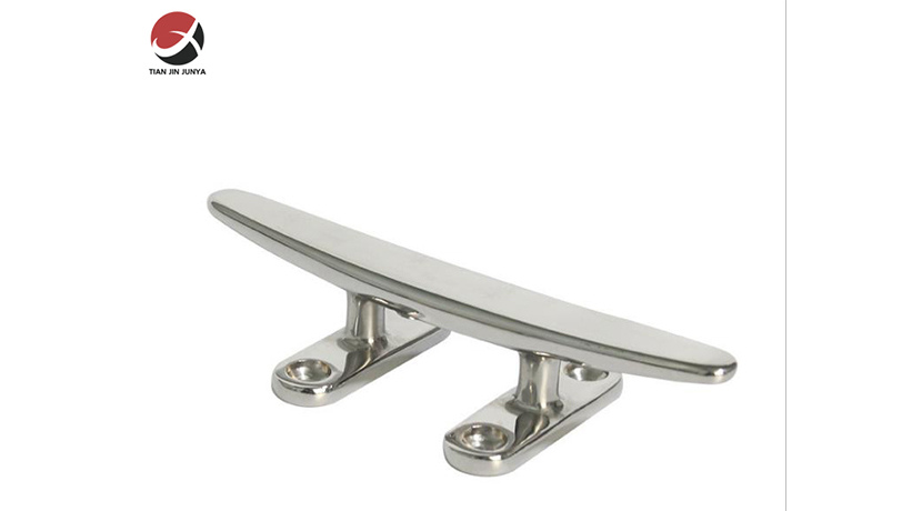 不鏽(xiù)鋼輕型扁羊角索(suǒ)栓-小快艇遊艇輪(lún)船鑄造